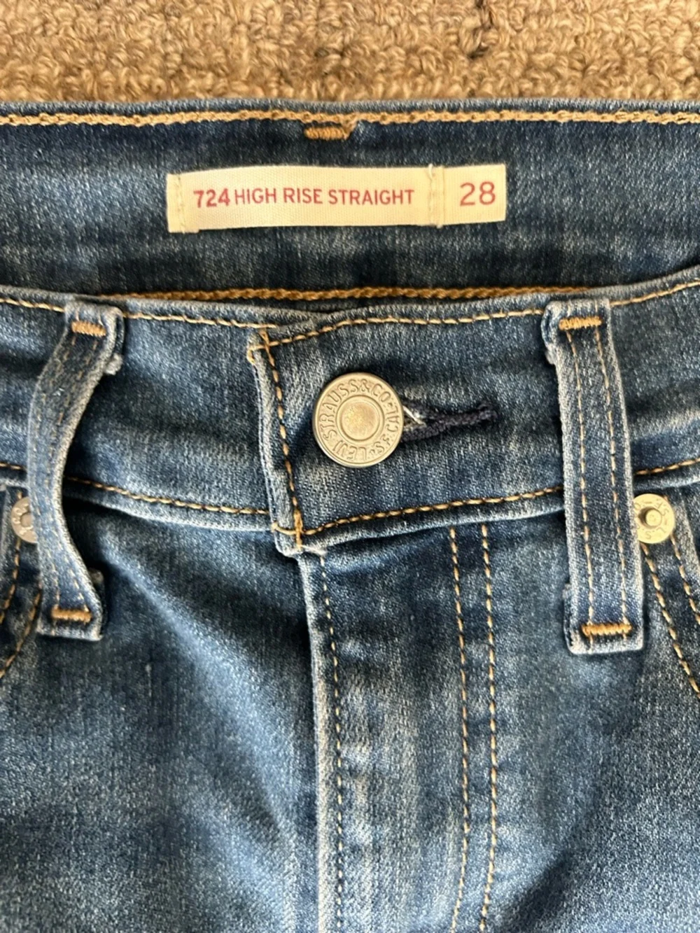 Levi's Women’s 724 High Rise Straight Jeans Sz 28 - EUC - Picture 3 of 7
